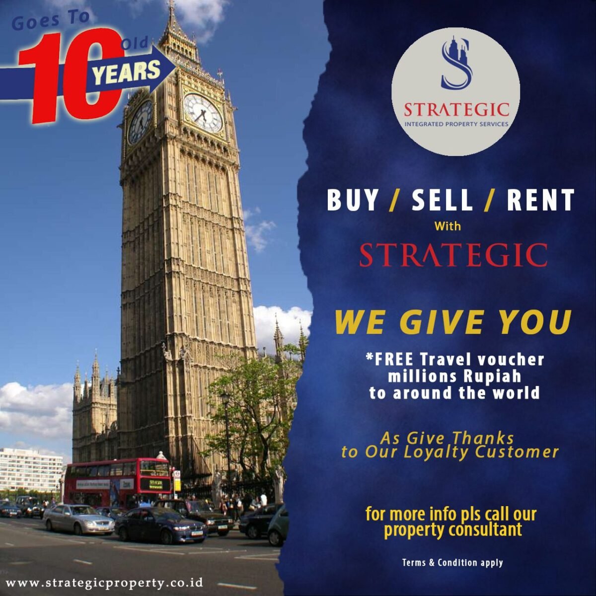 Strategic Property Goes 10 Years Giving You Free Voucher